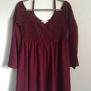 Burgundy Dress